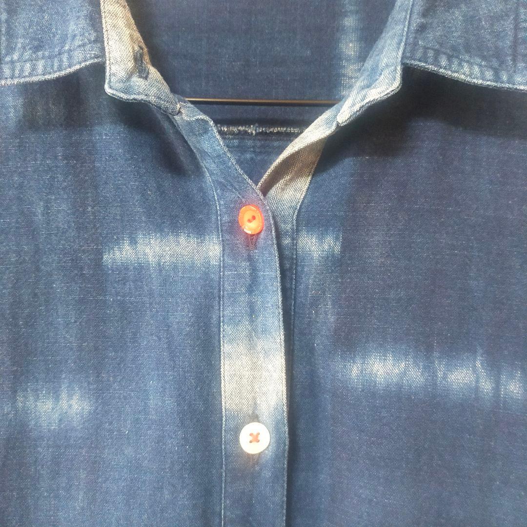 カスリラ タイダイ柄 シャツワンピース M/L