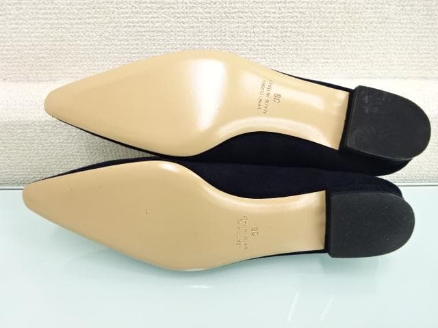 未使用　NEBULONI E. / スクエアプレート ローファー　36　ネイビー