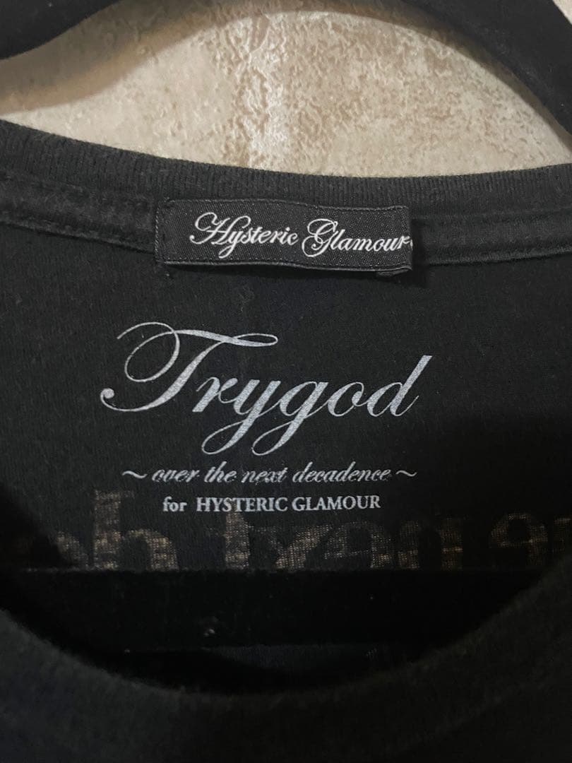 ヒステリックグラマー レディースF Tシャツ　TRYGOD別注　スカル　ドクロ
