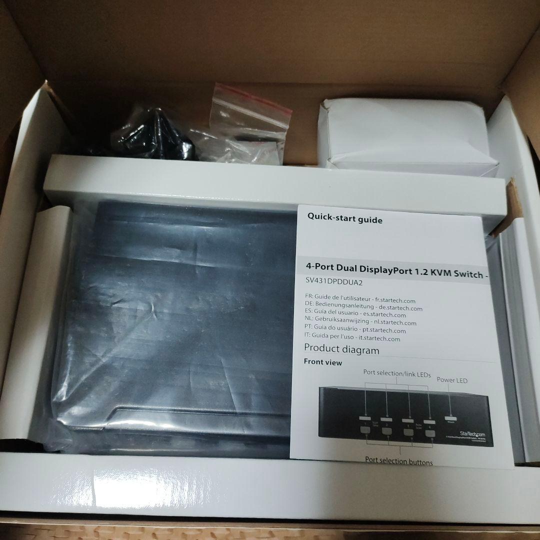 その他 StarTech4-Port DualDisplayPortKVM Switch