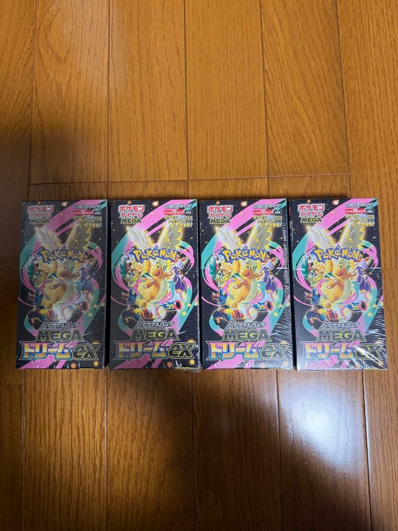 シュリンク付　ポケモンカード MEGA ドリームEX 4BOX