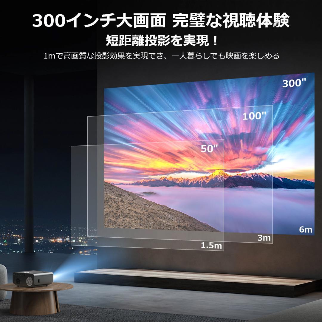 2023プロジェクター 小型 15000lm 5G WIFI 4K対応