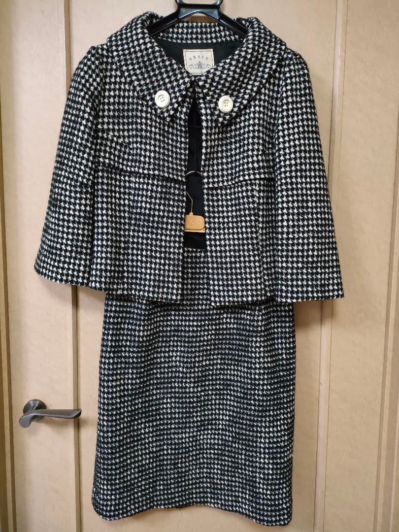 値下げ！グレースコンチネンタルセットアップ千鳥格子【ヴィンテージ】