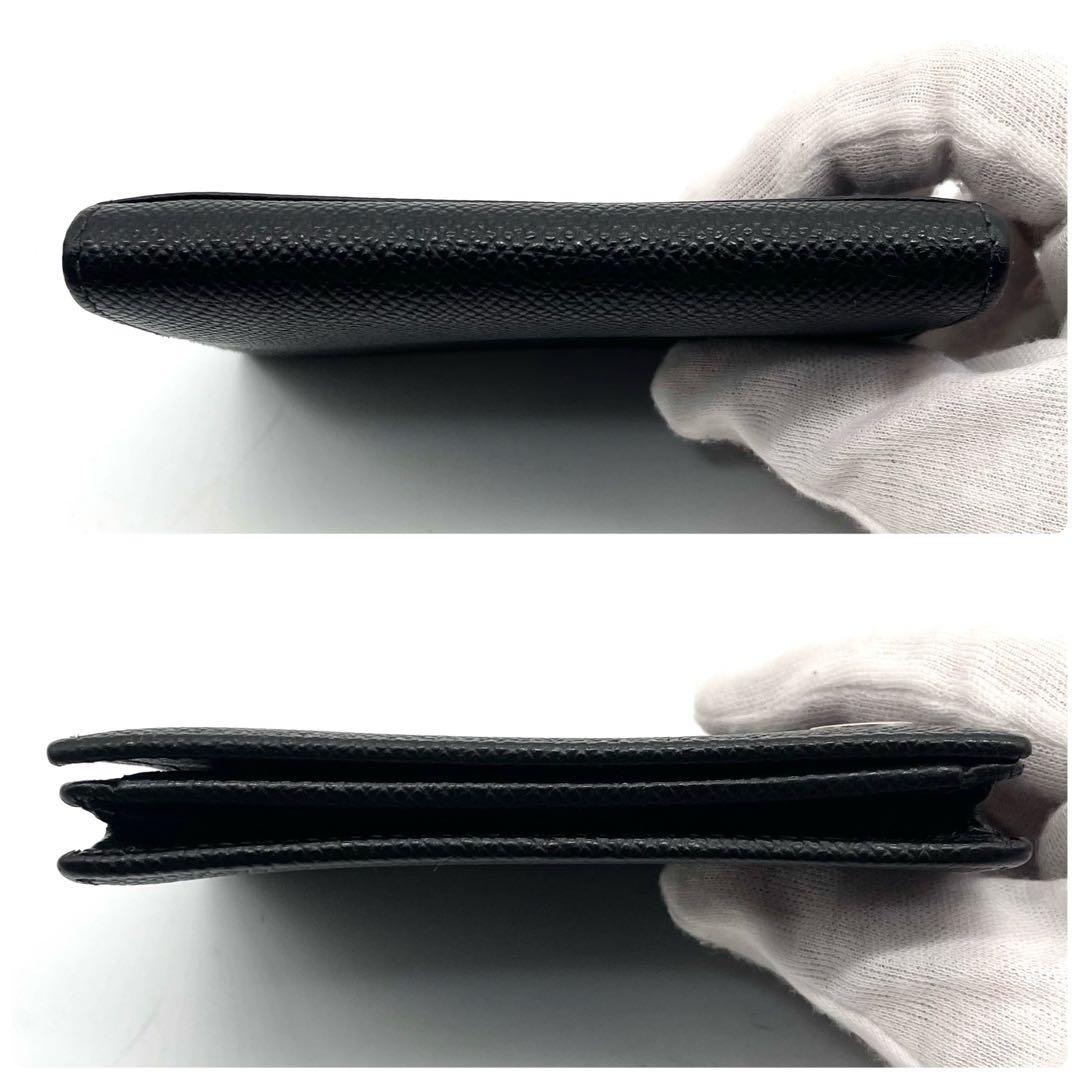 【未使用級】ブルガリ カードケース 名刺入れ レザー ビーゼロワン ブラック