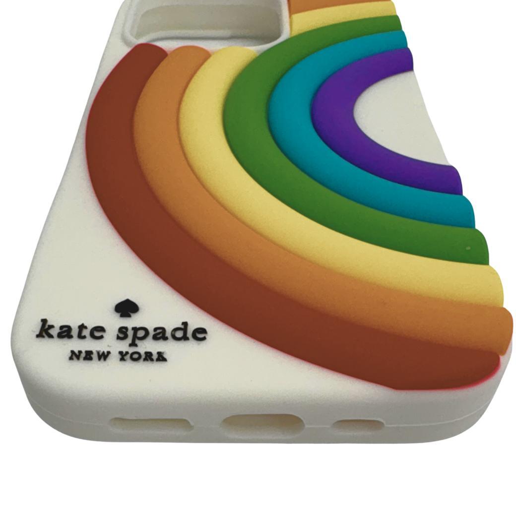 新品・ケイトスペード iPhone14対応 ケース レインボー