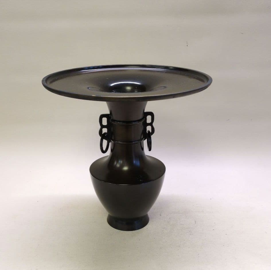 銅製花器　専好立花瓶　池坊好み　池坊花器