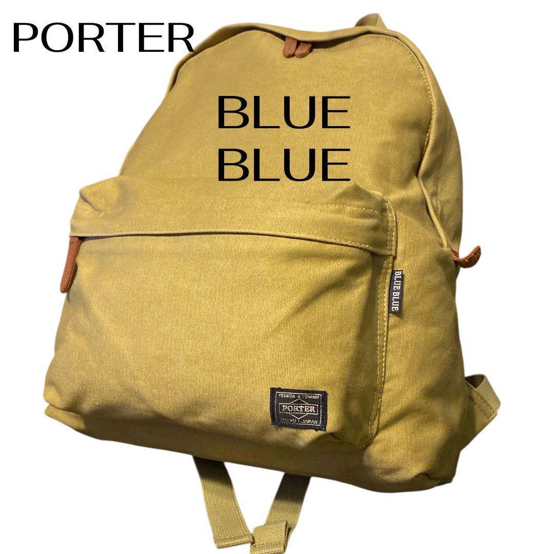 希少PORTER × BLUE BLUEコラボリュック ジャーマンクロス聖林公司