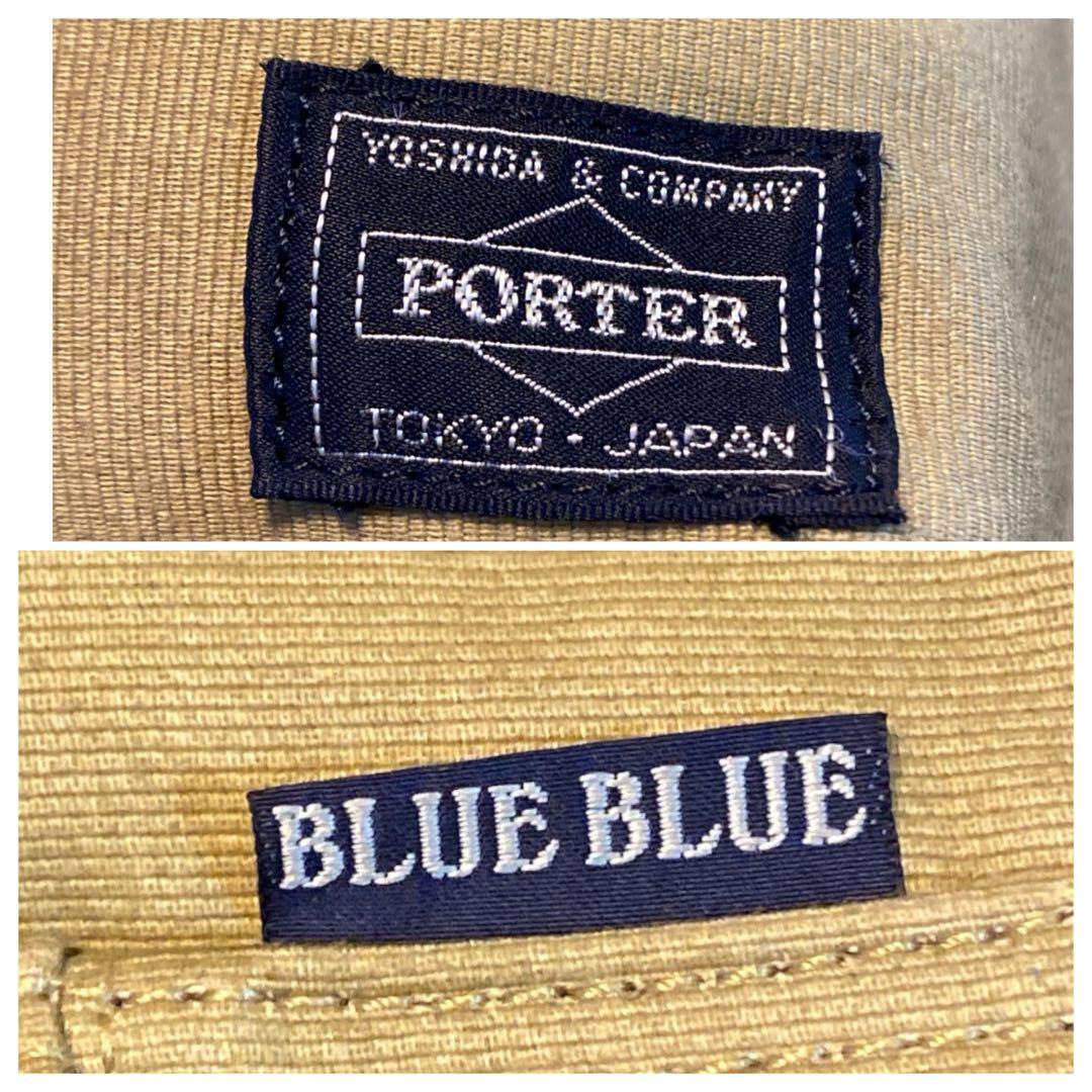 希少PORTER × BLUE BLUEコラボリュック ジャーマンクロス聖林公司