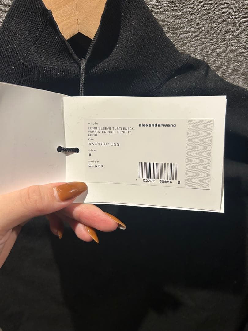 alexanderwang ブラック 長袖タートルネック S