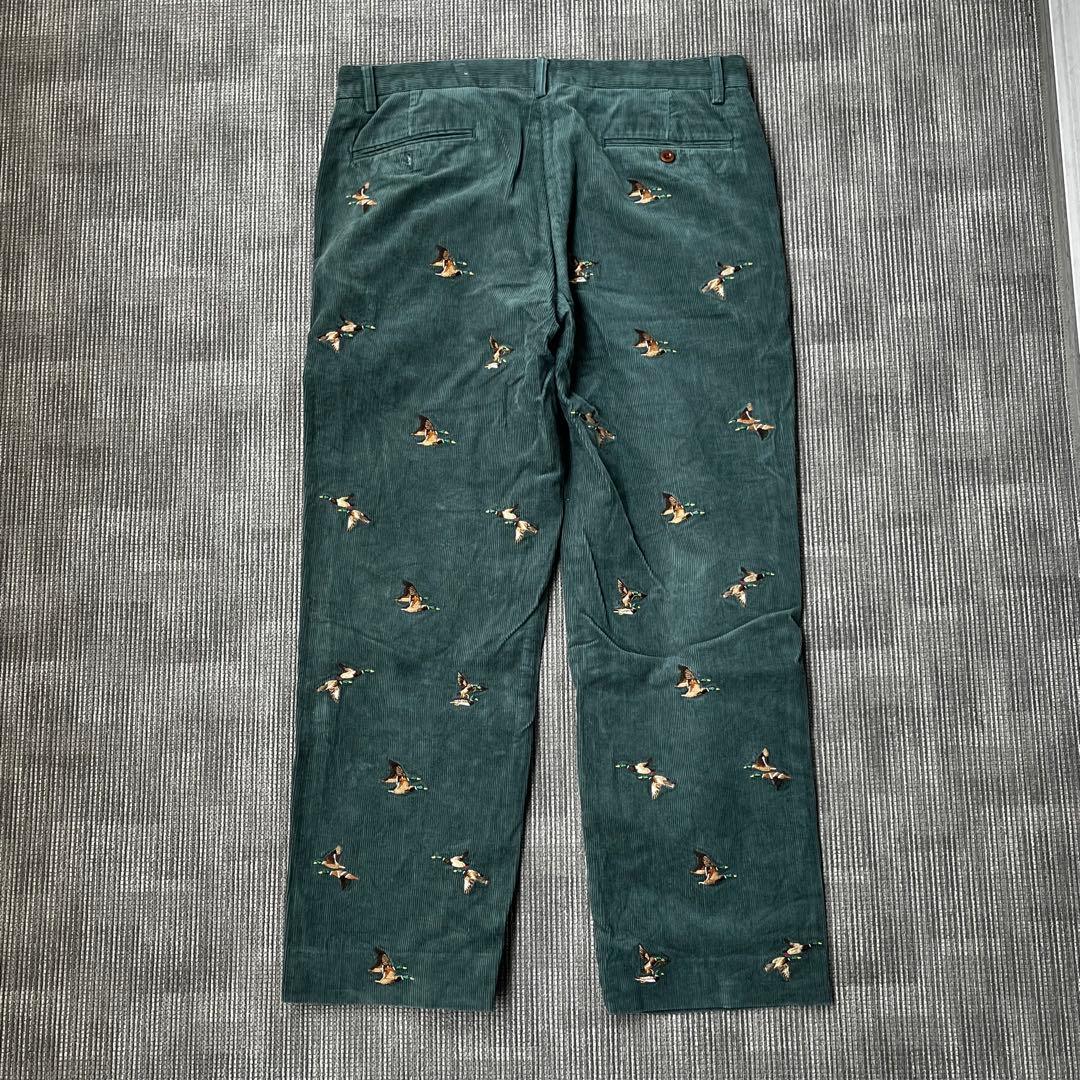 ラルフローレン カモ 総柄 刺繍 コーデュロイパンツ ヴィンテージ 古着
