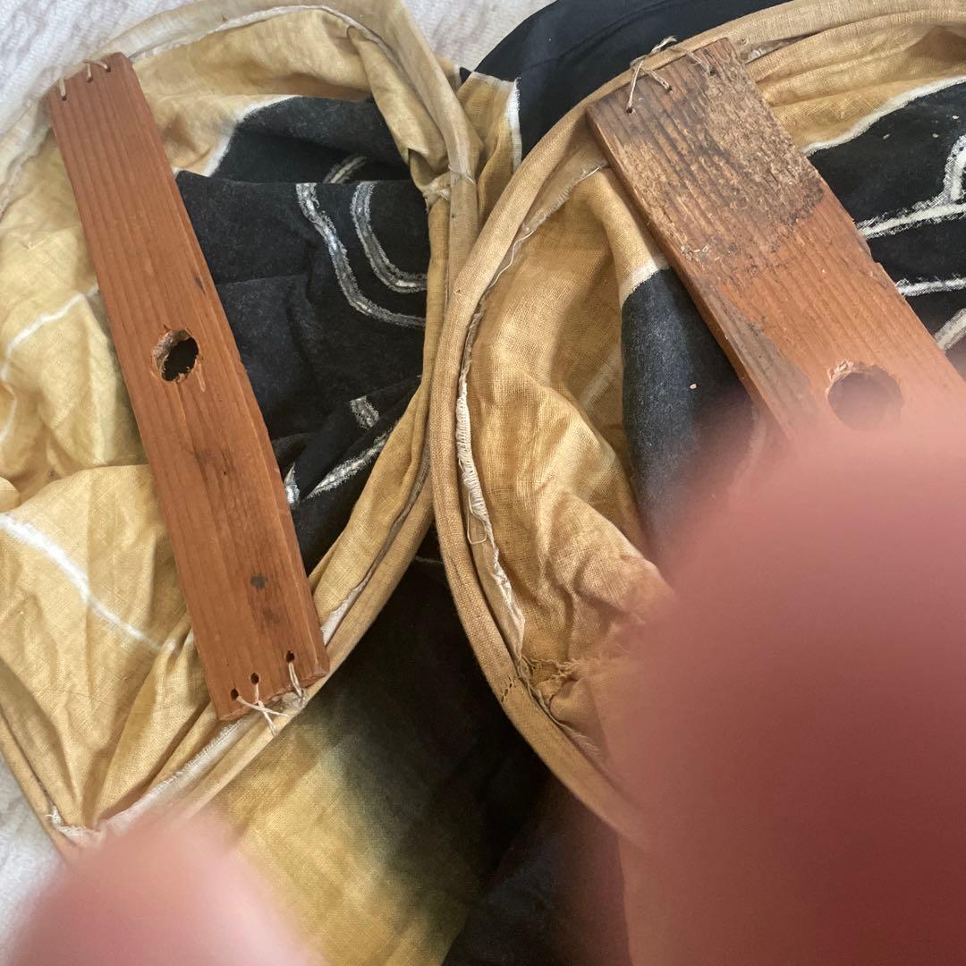 大きい昭和ビンテージ鯉のぼり真鯉と緋鯉セット　レトロ