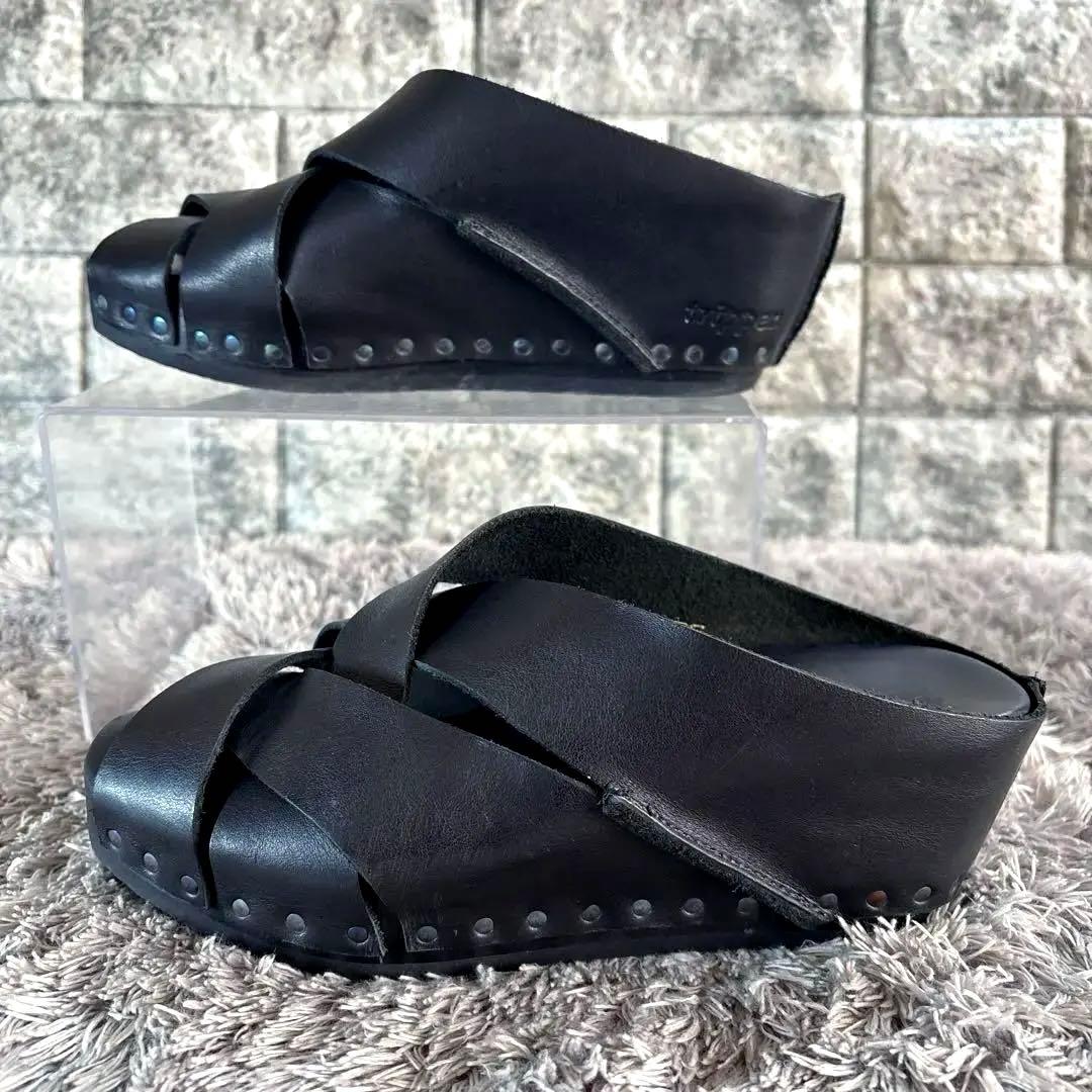 極美品❣️trippen トリッペン レザー サンダル ウェッジソール スタッズ