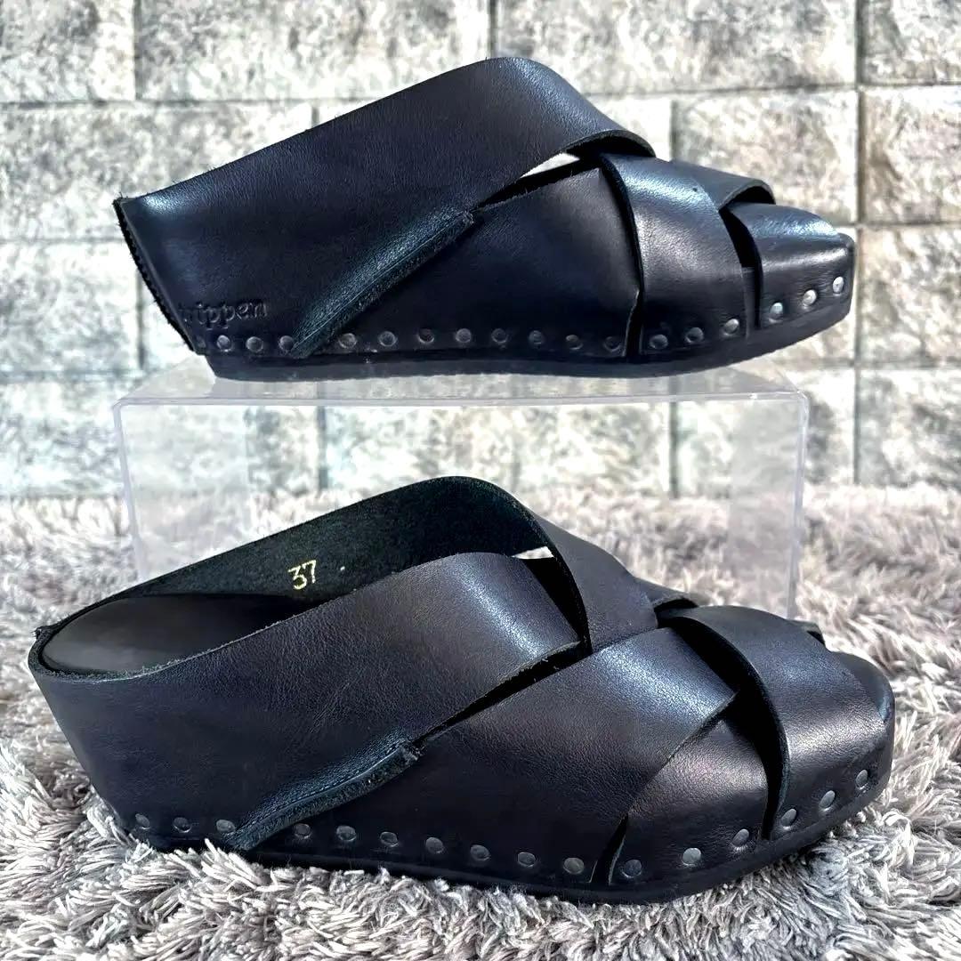 極美品❣️trippen トリッペン レザー サンダル ウェッジソール スタッズ