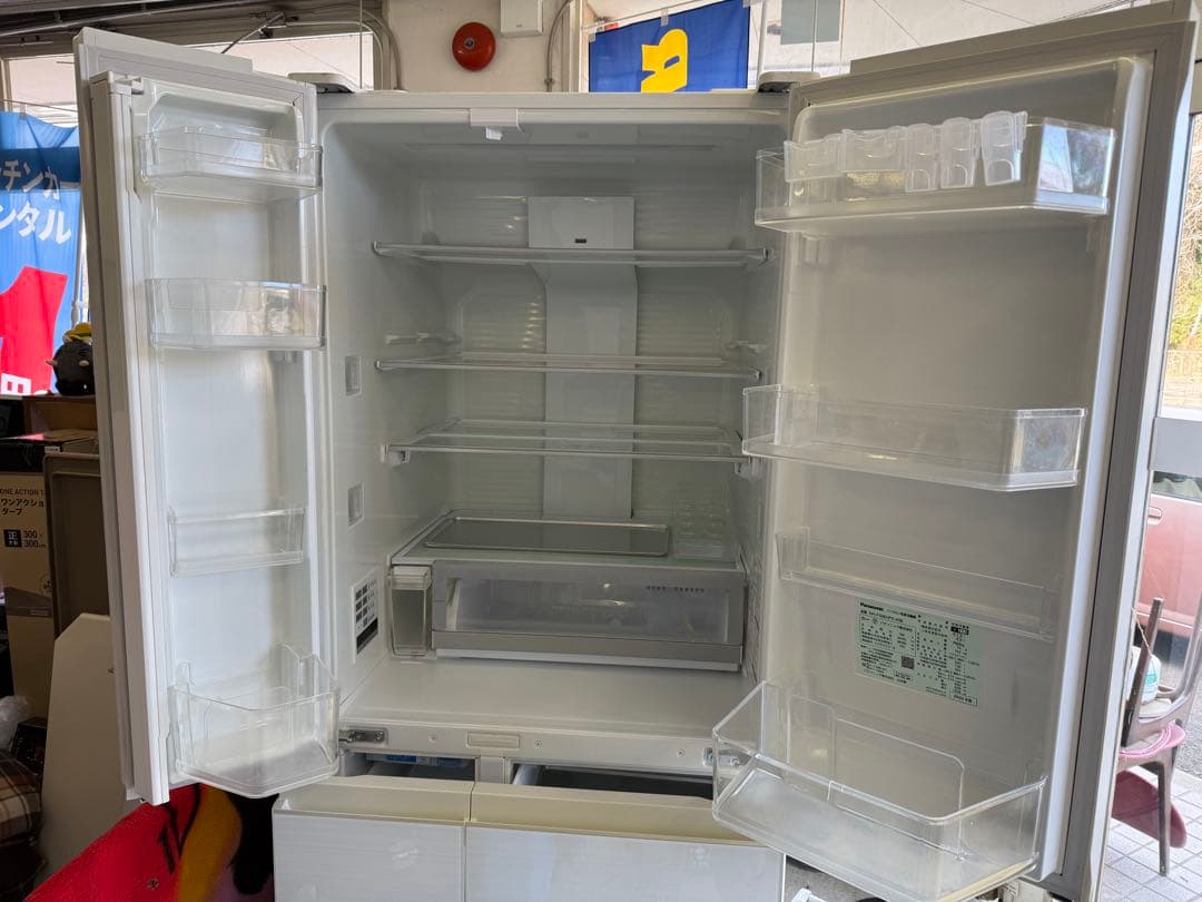 （宮城発）Panasonic NR-F506HPX-W形 6ドア冷凍・冷蔵庫