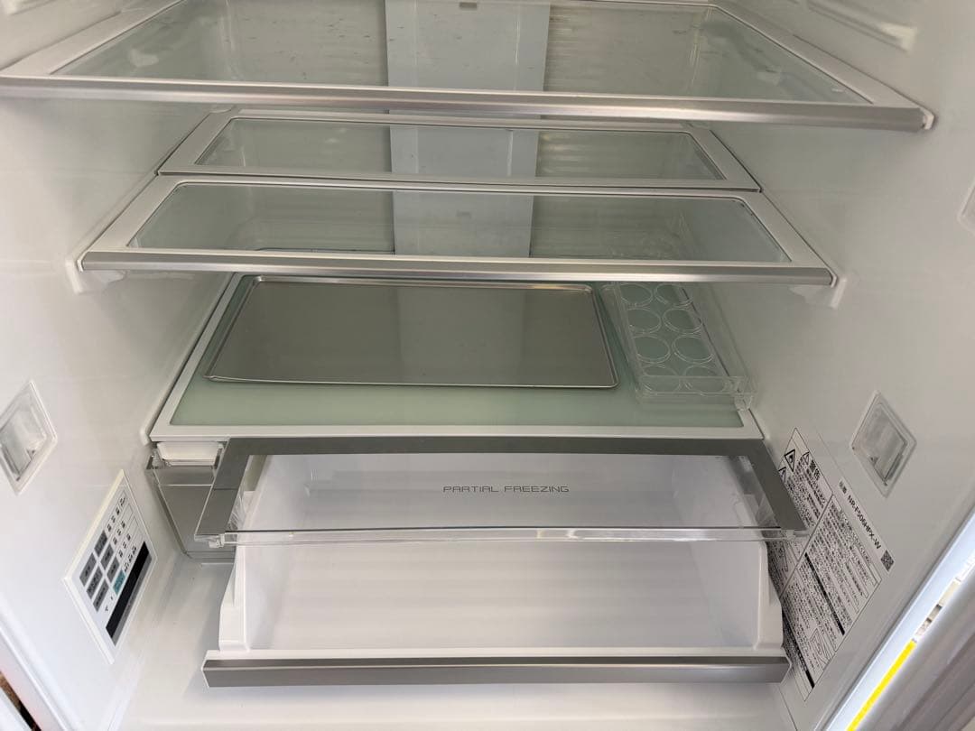 （宮城発）Panasonic NR-F506HPX-W形 6ドア冷凍・冷蔵庫
