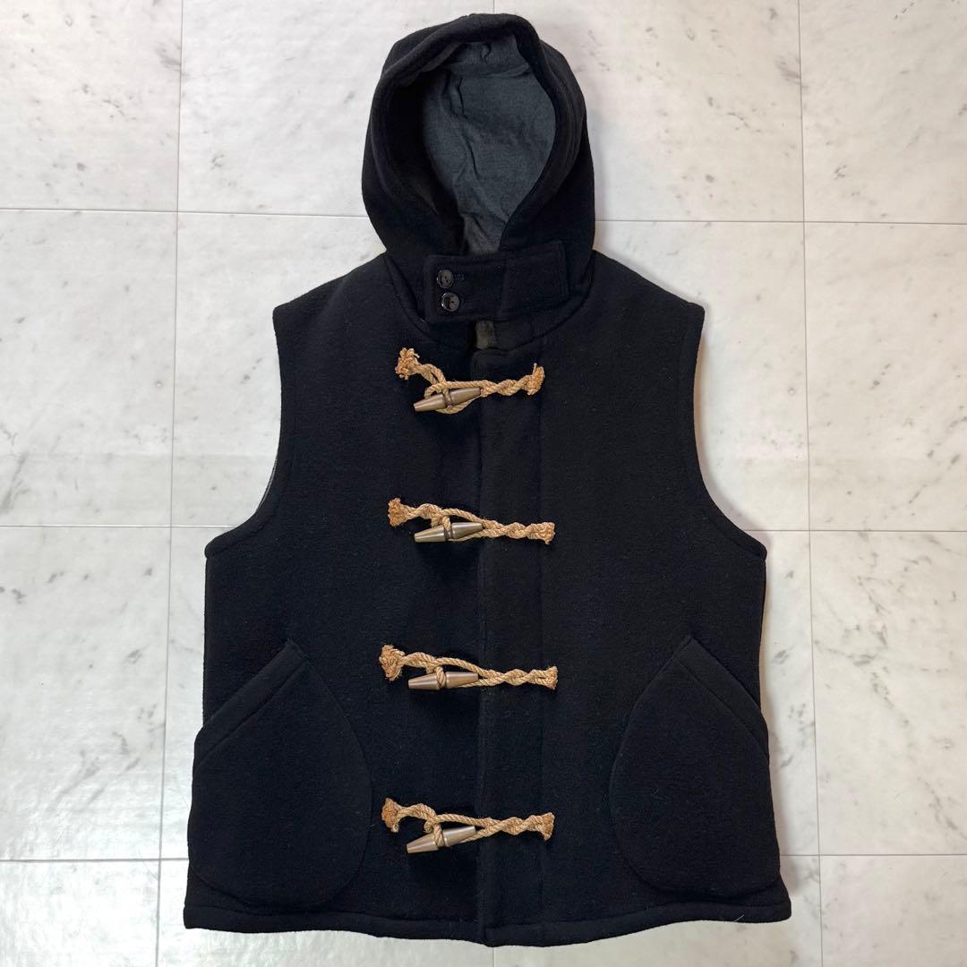 JELADO ダッフルベスト ウール アルパカブランドライナー ブラック L