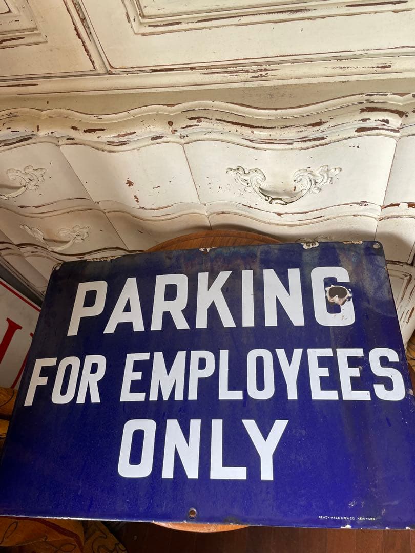 TAAANホーロー　サイン　プレート　看板　ストリート　ニューヨーク　レア