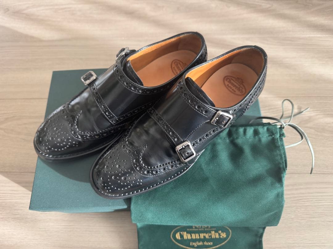 極美品⭐︎church's チャーチレディース モンクグローブ 定番A73960