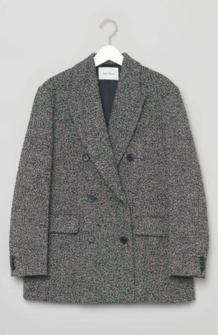 ミラオーウェン　ビッグショルダーダブルジャケット