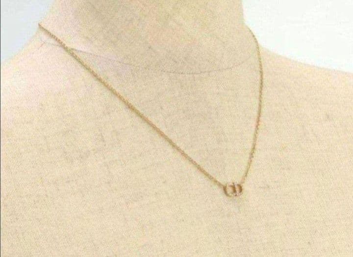 Dior ゴールド ネックレス ロゴデザイン ディオール　DIOR