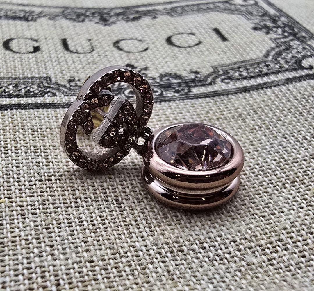 【超レア廃盤美品】GUCCI カラーストーン インターロッキングG ピアス