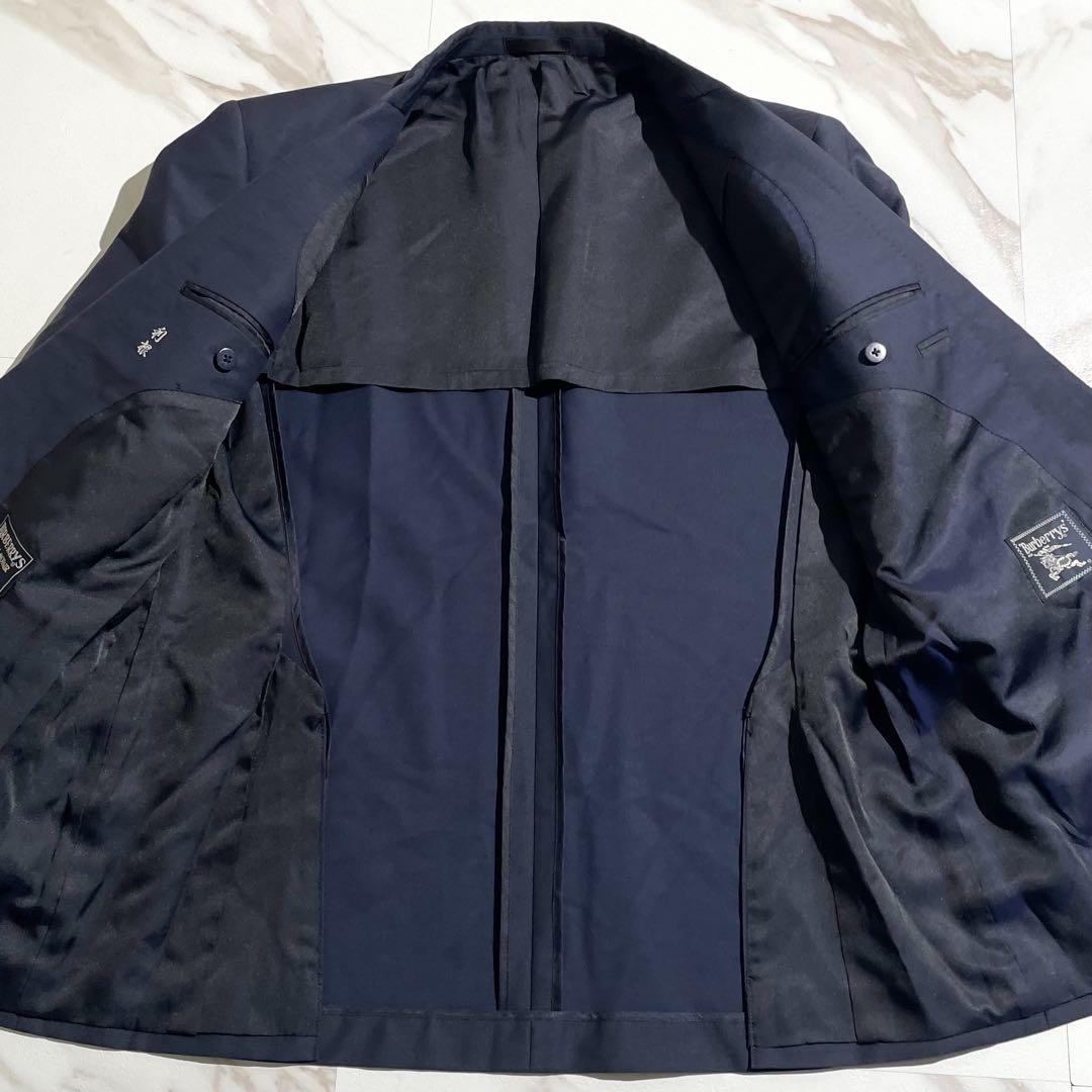 Burberry バーバリーネイビー ダブルブレスト ビジネススーツ