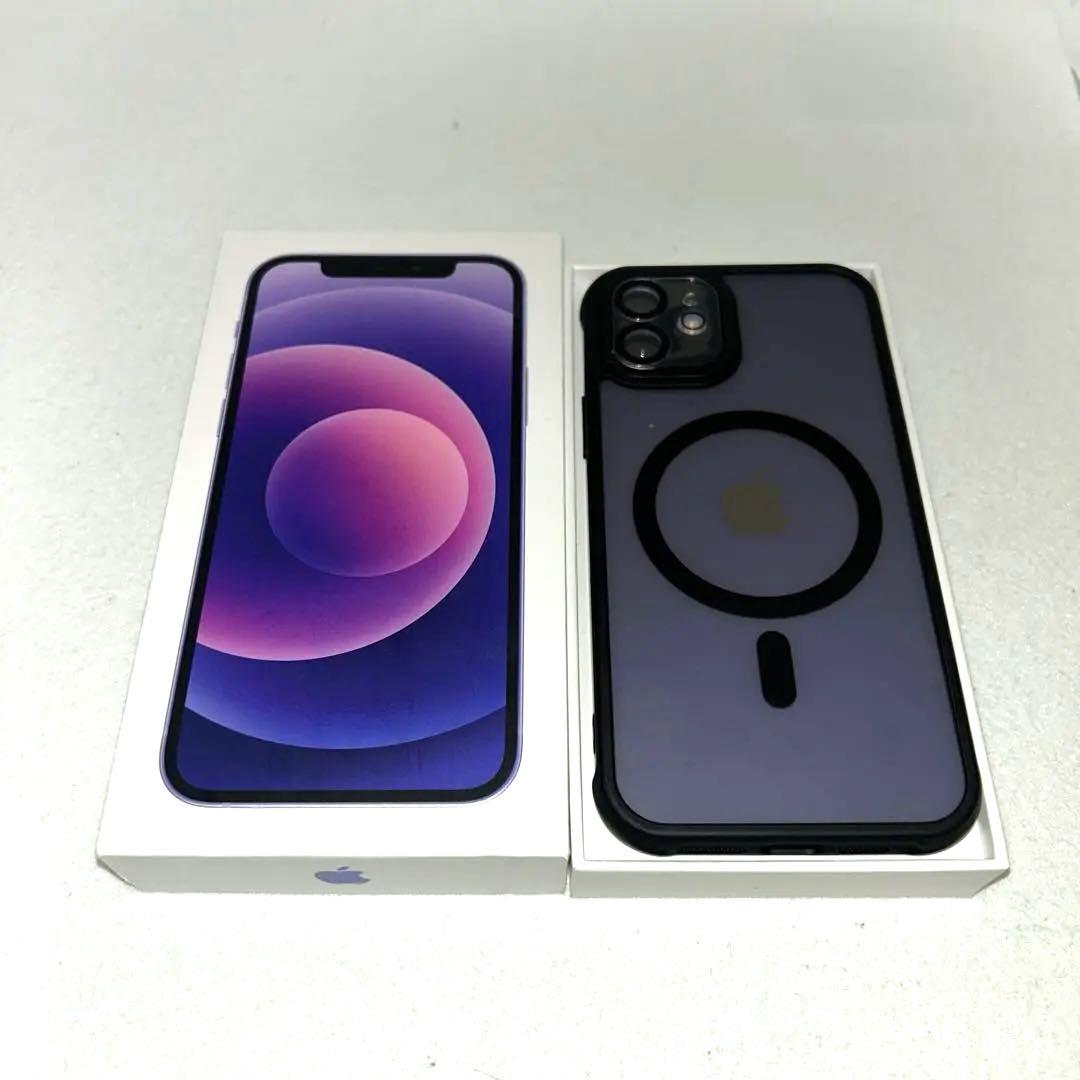 Apple iPhone 12 パープル 64GB ケース フィルム付き