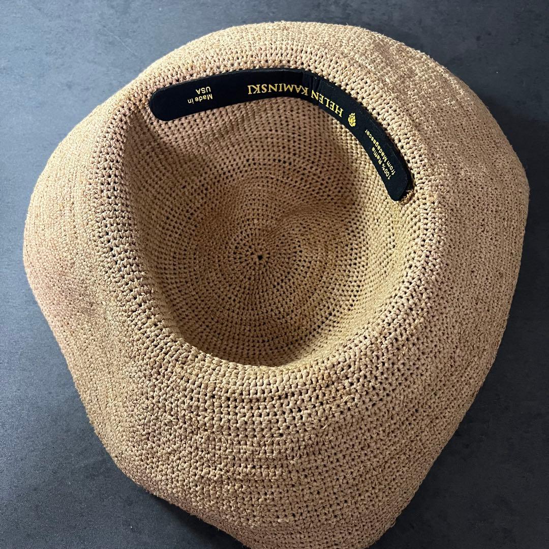 【良品】ヘレンカミンスキー PROVENCE10 ハット ラフィア 麦わら帽子