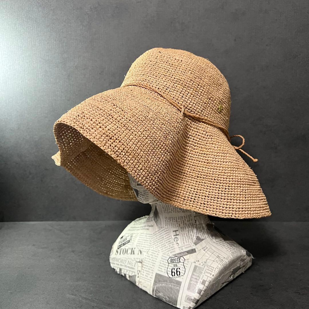 【良品】ヘレンカミンスキー PROVENCE10 ハット ラフィア 麦わら帽子