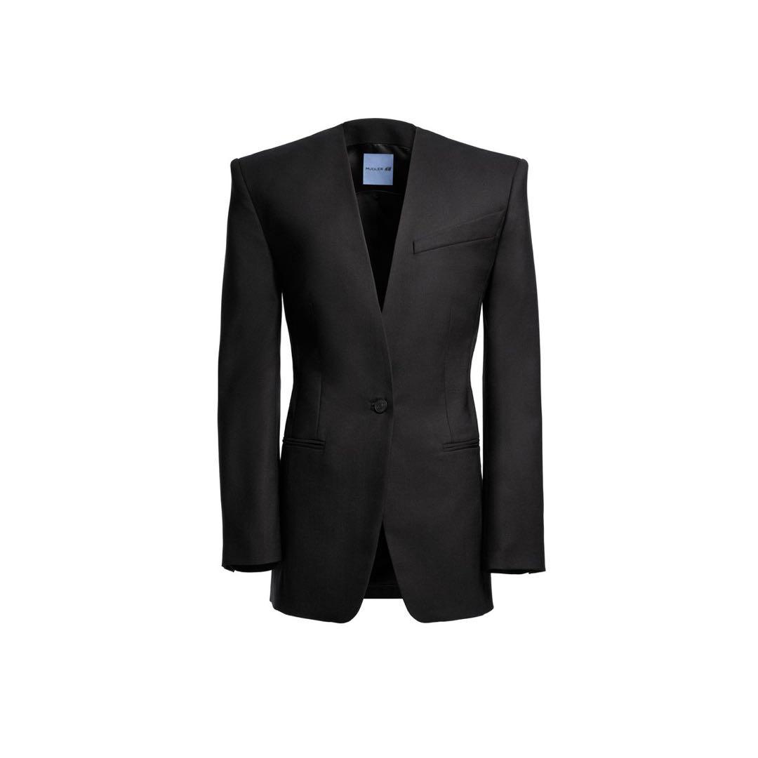 MUGLER  ブラック テーラードジャケット
