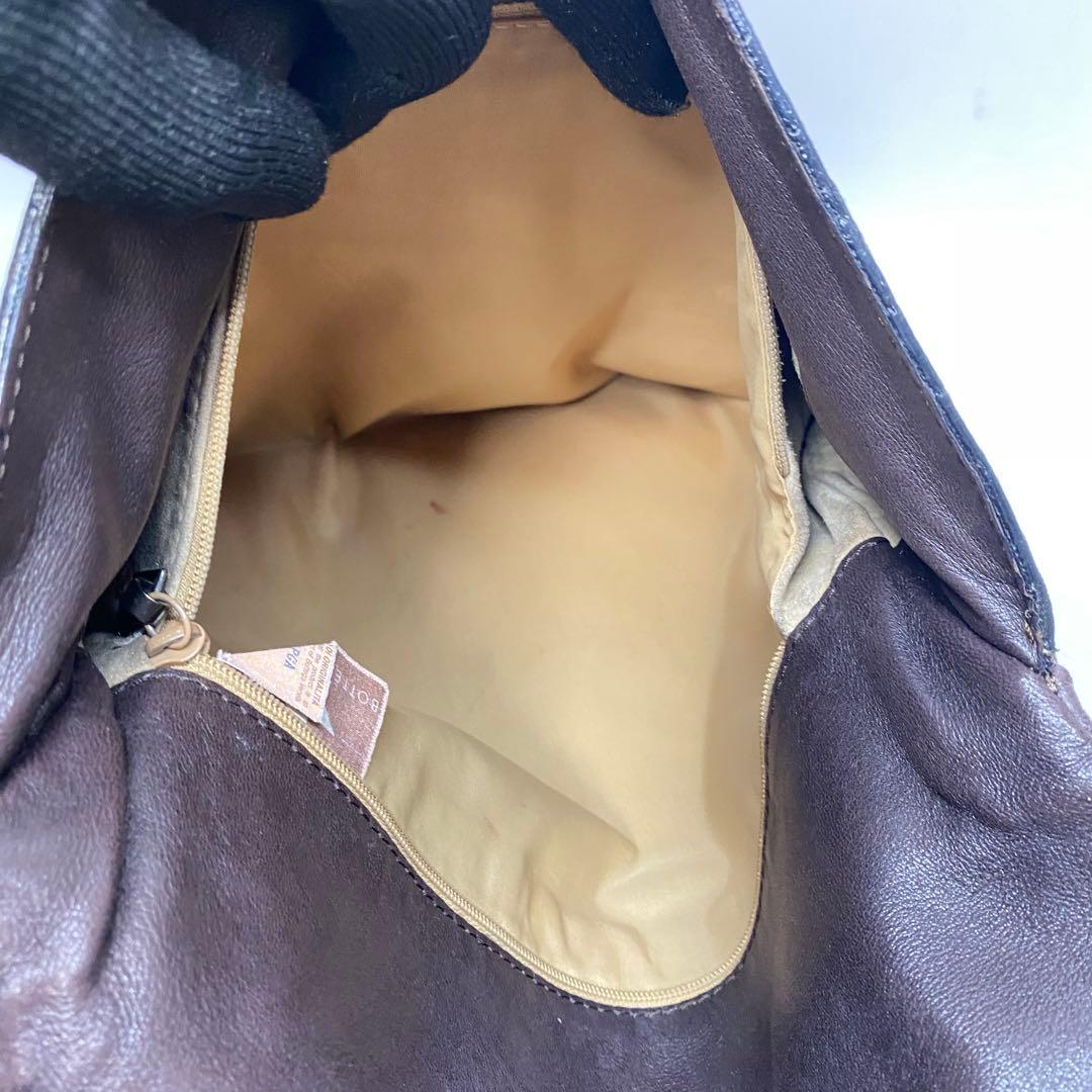 ボッテガヴェネタ ショルダーバッグ ブラウン イントレチャート