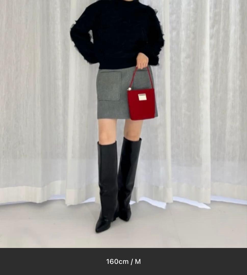 EMMEL REFINESグレー タイトスカート S