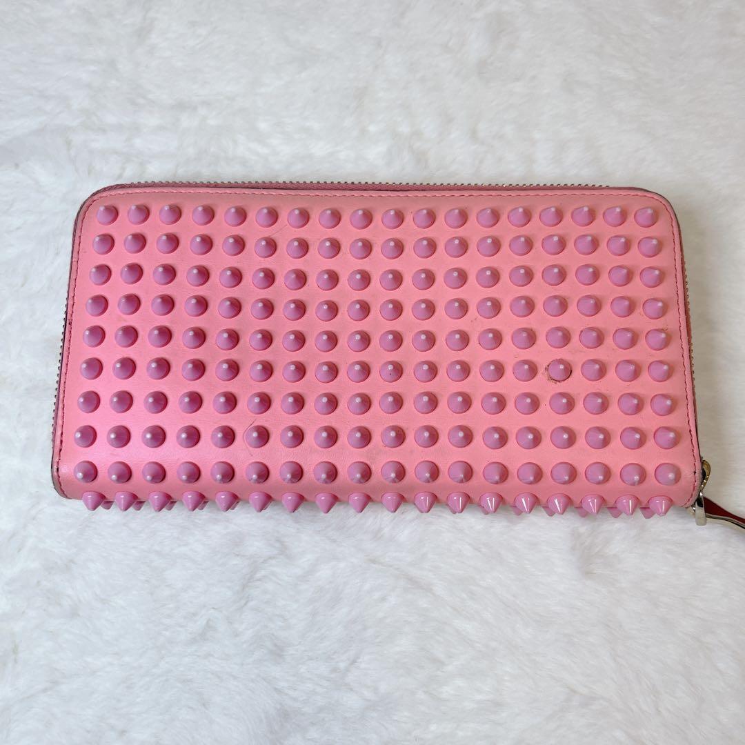 【人気モデル】Christian Louboutin ルブタン 長財布 ピンク