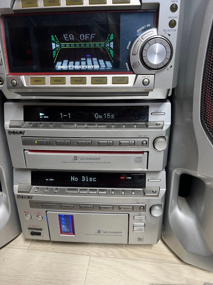 ソニーSTR-MD777システムコンポDHC-MD777 中古動作品リモコン付き