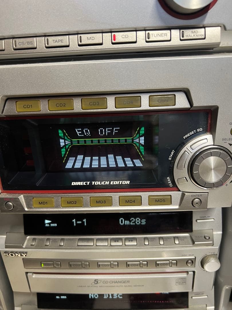 ソニーSTR-MD777システムコンポDHC-MD777 中古動作品リモコン付き