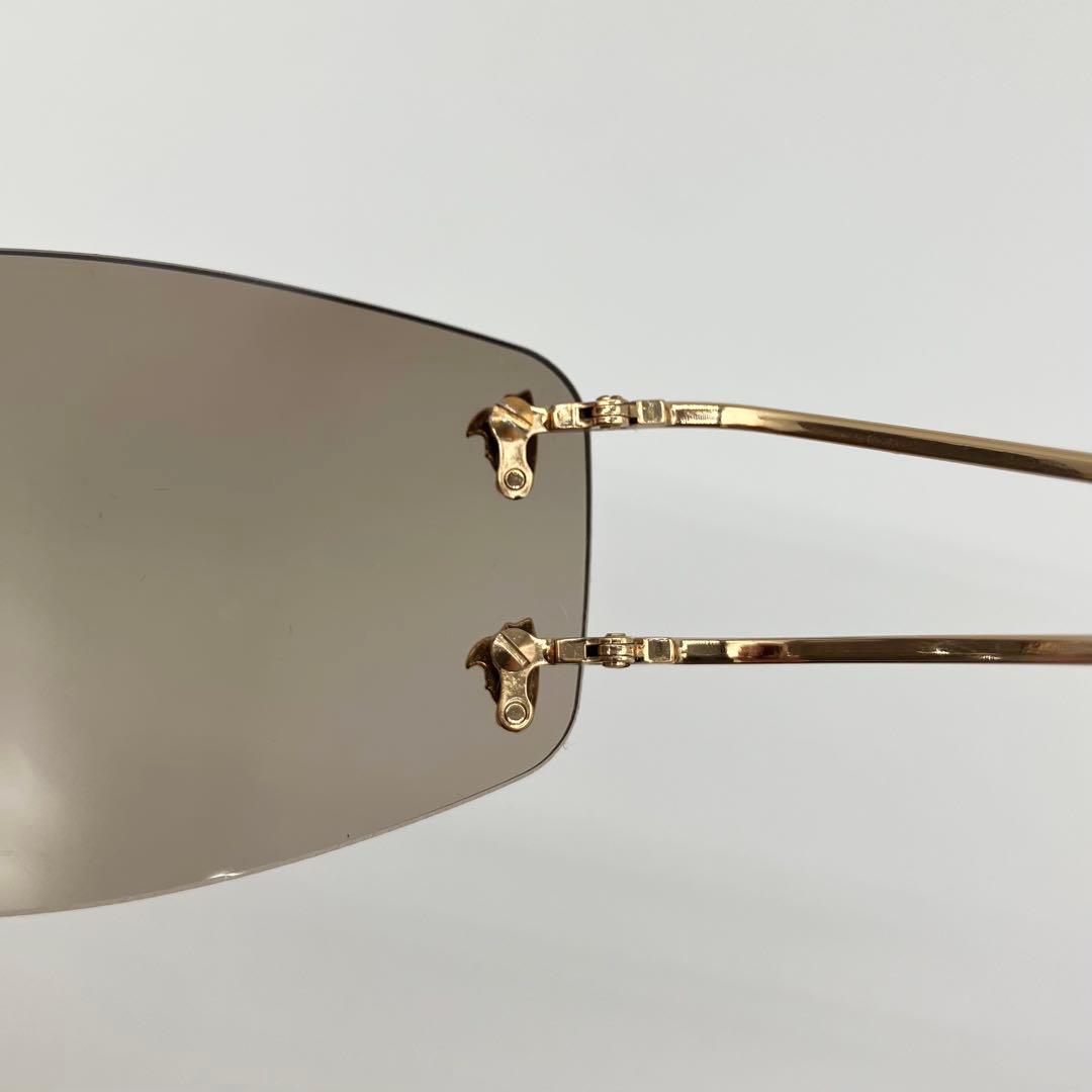 VERSACE ヴェルサーチ　サングラス　リムレス　ゴールド　58□13 135
