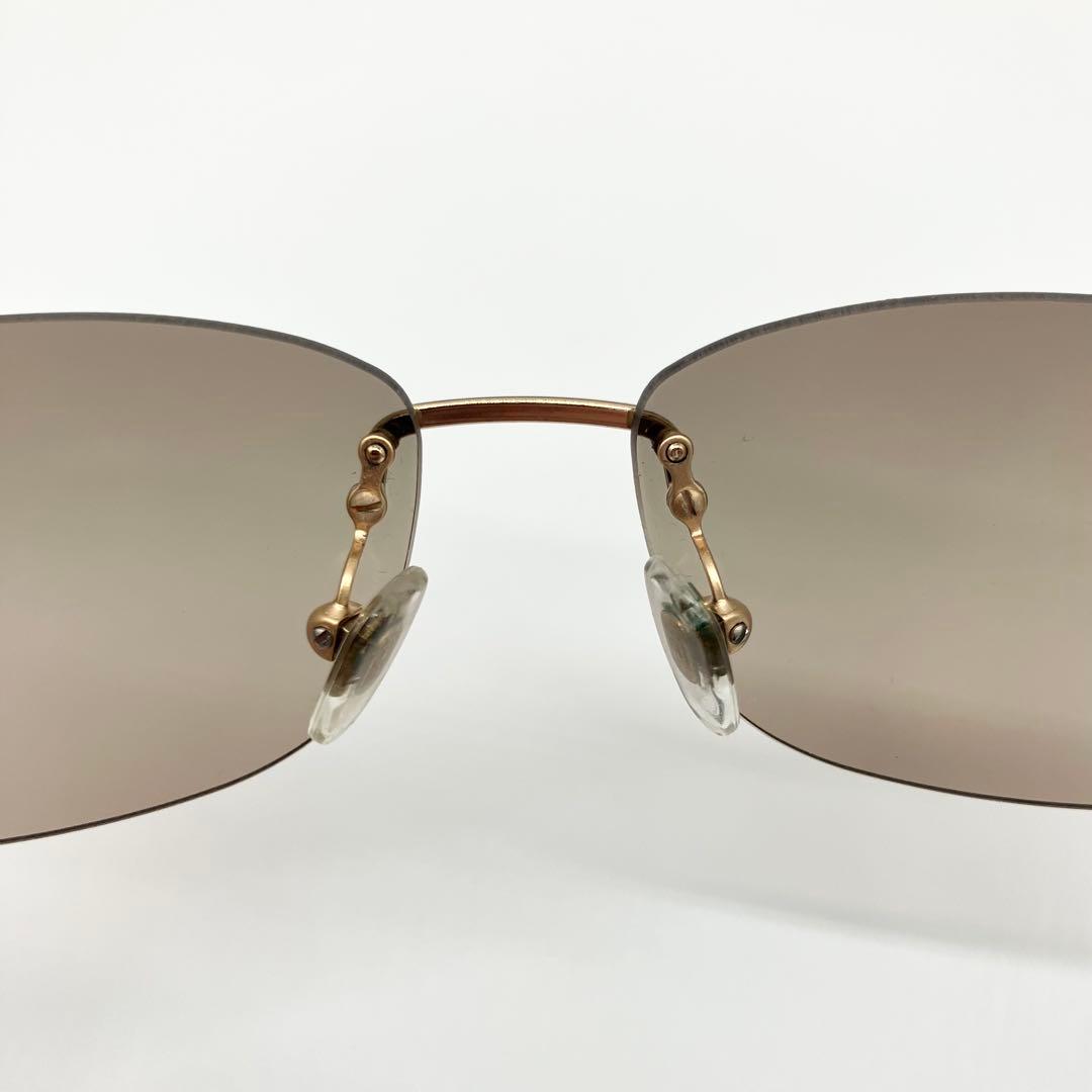 VERSACE ヴェルサーチ　サングラス　リムレス　ゴールド　58□13 135