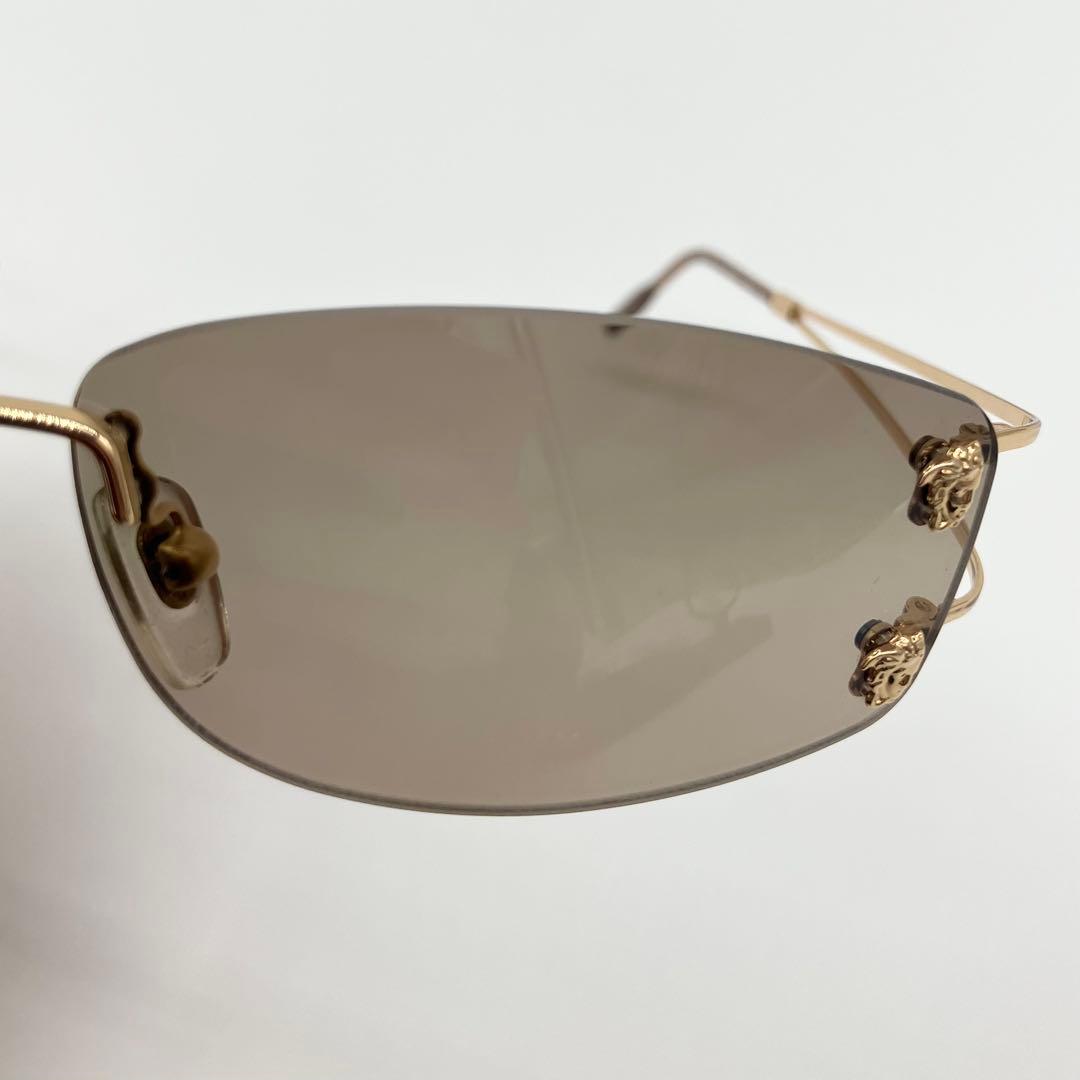 VERSACE ヴェルサーチ　サングラス　リムレス　ゴールド　58□13 135