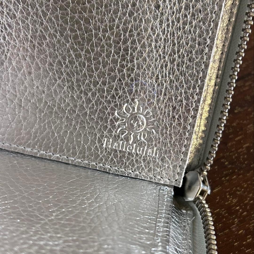 小さい長財布シルバー　ハレルヤ　とってもしなやか