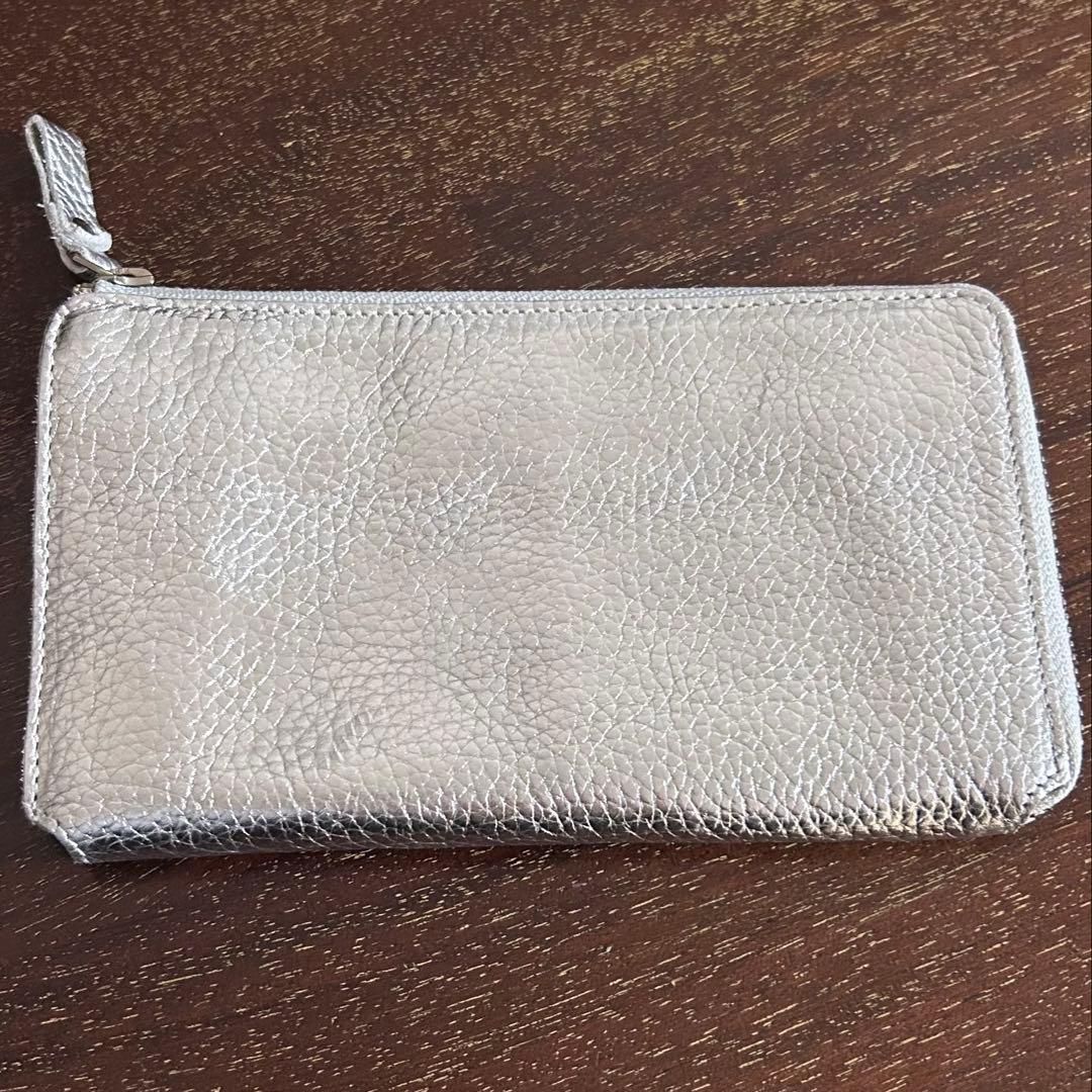 小さい長財布シルバー　ハレルヤ　とってもしなやか