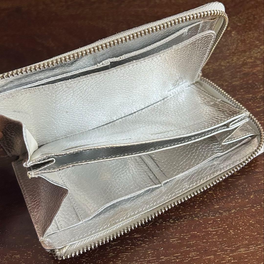 小さい長財布シルバー　ハレルヤ　とってもしなやか