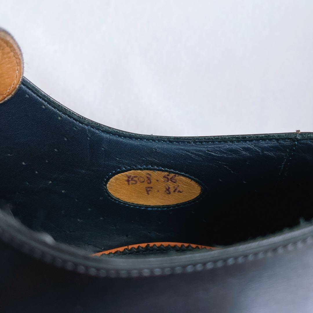 極美品 サントーニ ダブルモンクストラップ レザー 革靴 黒 ストレートチップ