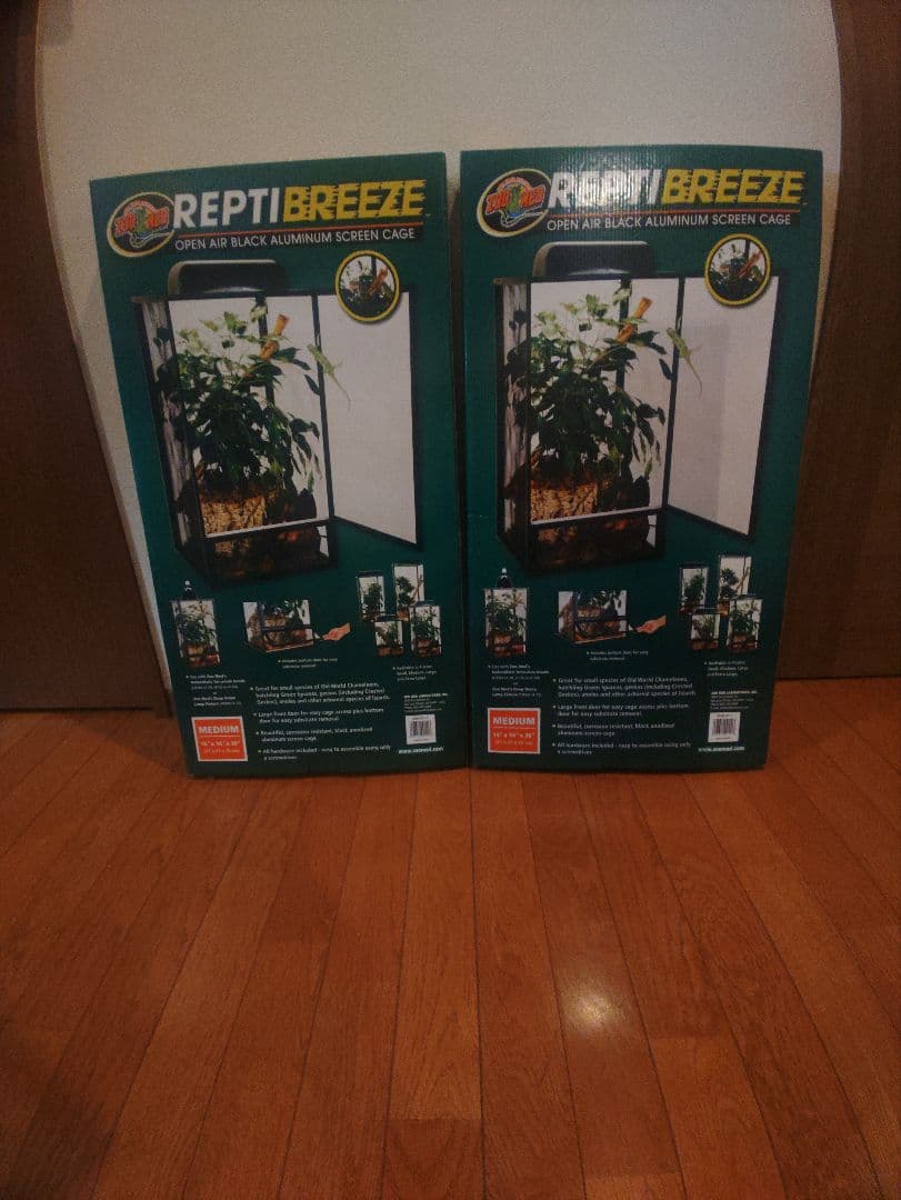 REPTI BREEZE 　飼育ケージ ミディアム　レプティブリーズ2個セット
