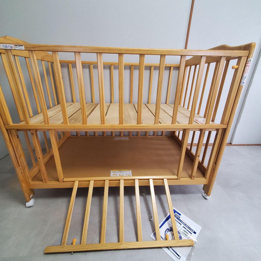 4/30値下げ☆除菌清掃☆カトージ KATOJI　ハイシート ベビーベッド