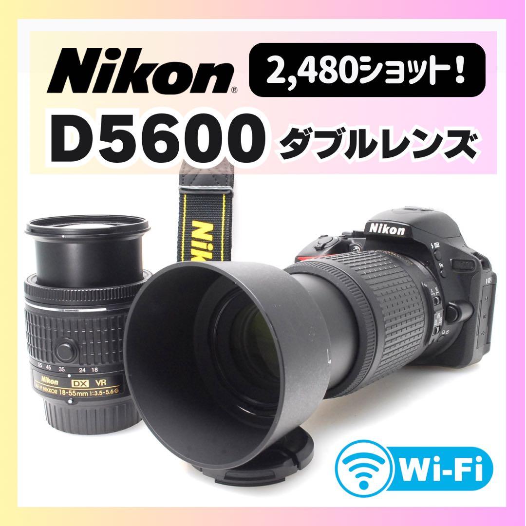 ✨奇跡の2,480ショット✨Nikon D5600✨ダブルレンズ✨ニコン✨カメラ