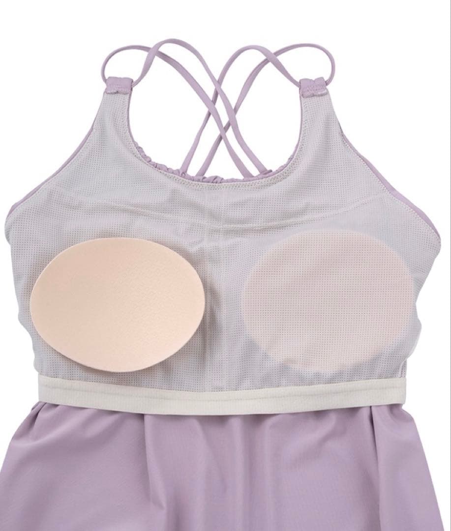 【SUKALA】フロントギャザークロスキャミソール　サンドベージュ　L