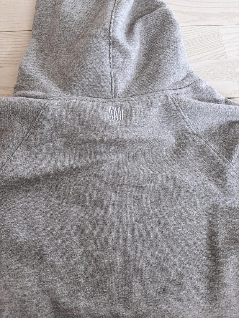 【新品】AMI PARIS アミパリス フルジップパーカー グレー Mサイズ