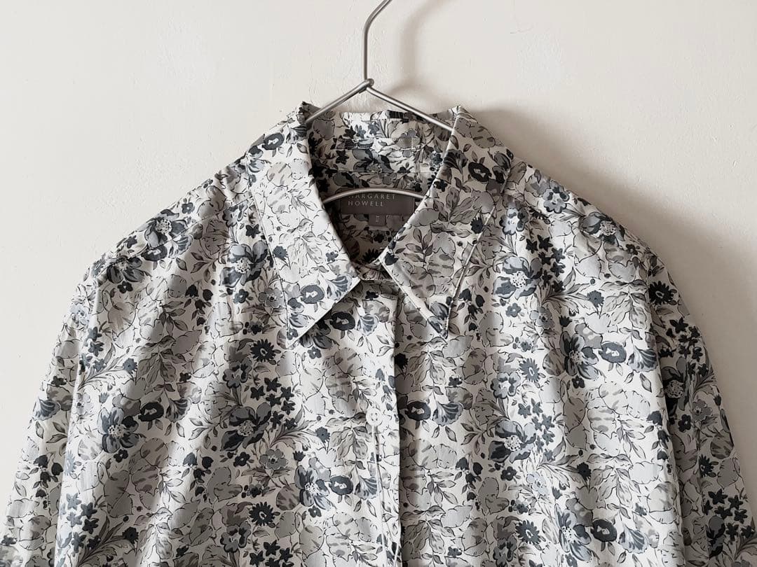新品タグ付 マーガレットハウエル×リバティ レギュラーカラーシャツ
