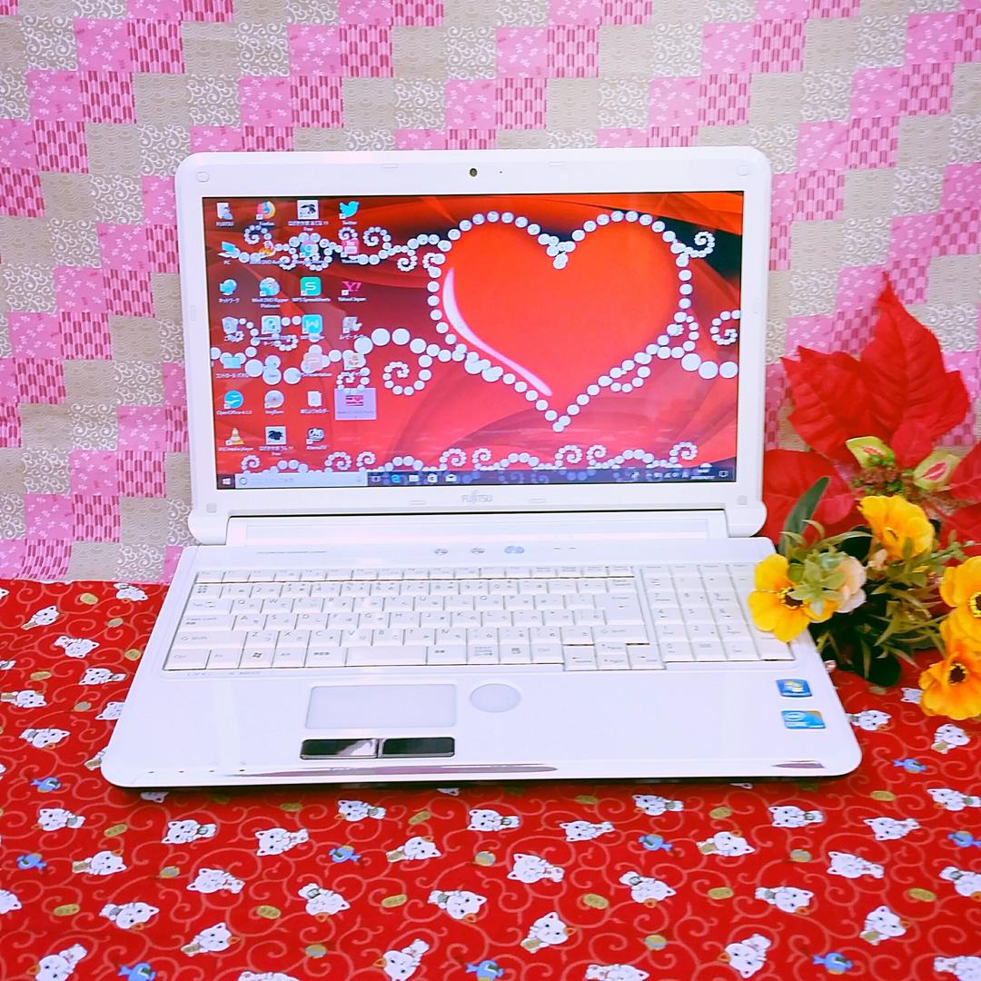 極上品！Corei5！テレワーク可能！富士通ノートパソコン！Win10！動画編集