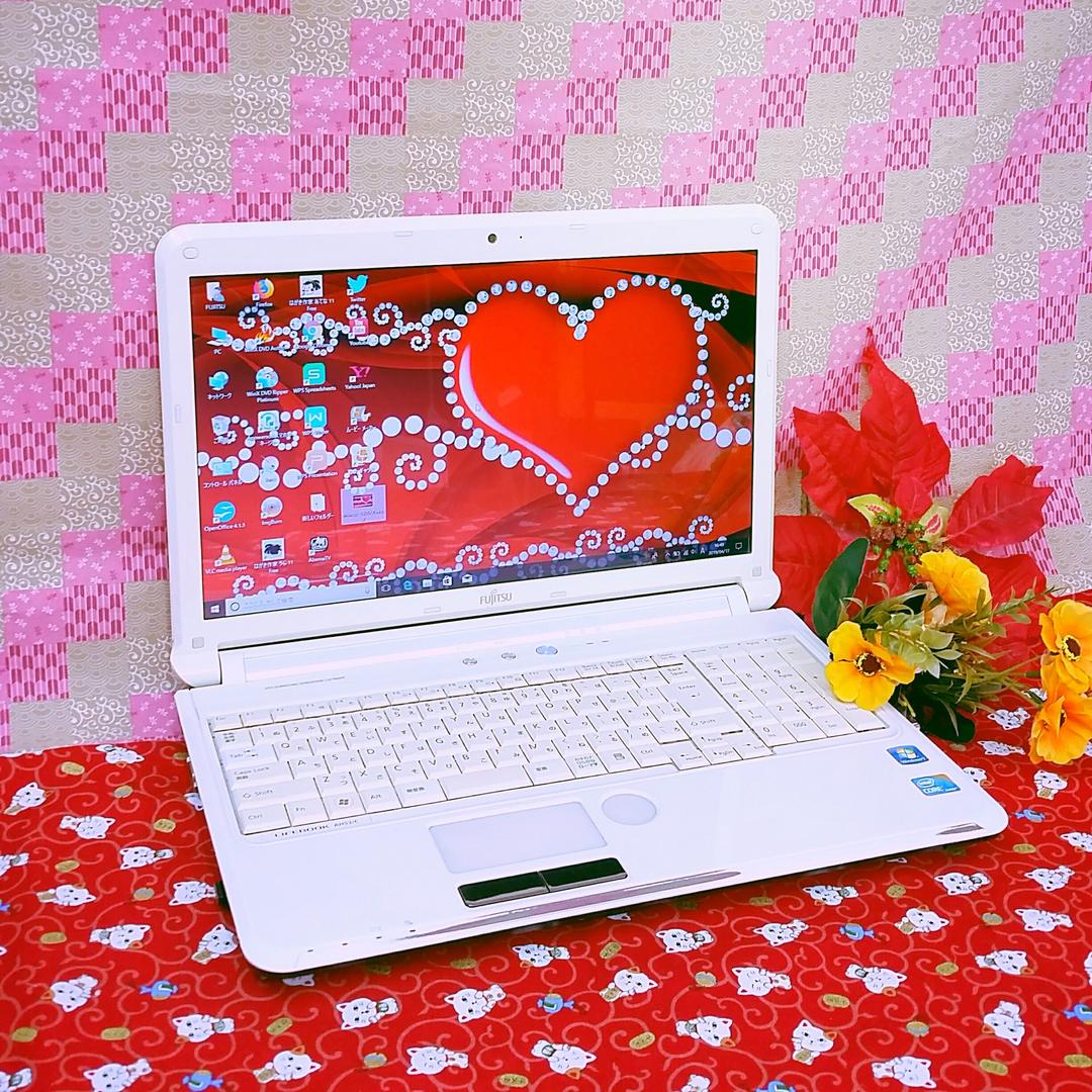極上品！Corei5！テレワーク可能！富士通ノートパソコン！Win10！動画編集